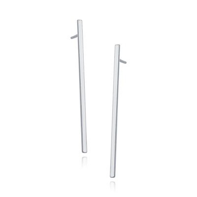 Srebrne kolczyki tyczki