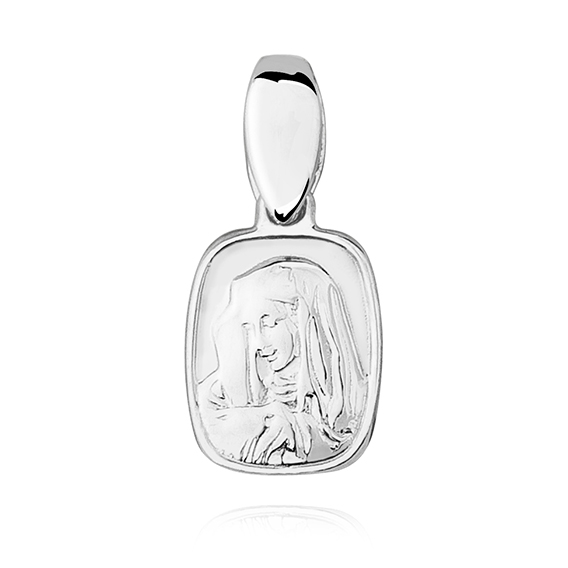 Srebrny medalik Madonna, Matka Boska