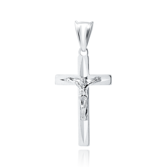 Srebrny krzyżyk Pasyjka, jezus chrystus