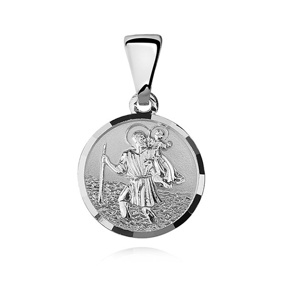 srebrny medalik Święty Krzysztof