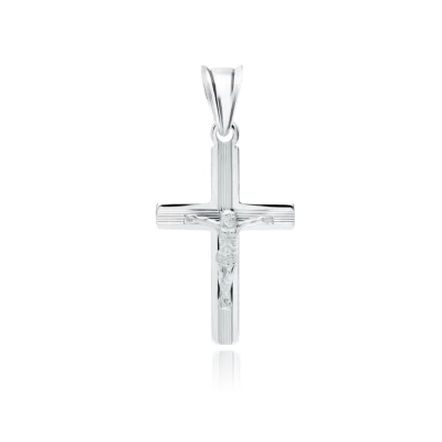 Srebrny krzyżyk Pasyjka, jezus chrystus