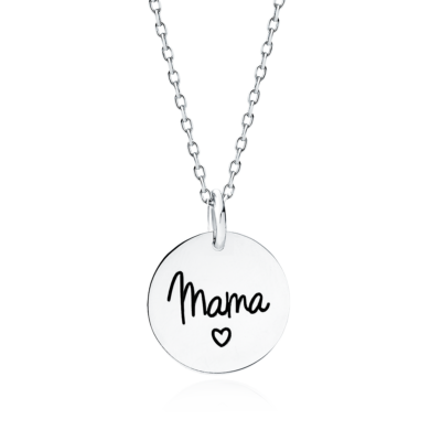 Srebrny naszyjnik mama, pr. 925