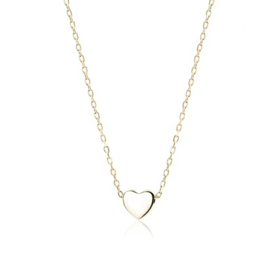 Srebrny pozłacany naszyjnik Choker serce, pr. 925