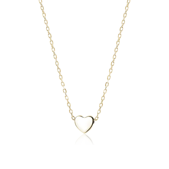 Srebrny pozłacany naszyjnik Choker serce, pr. 925