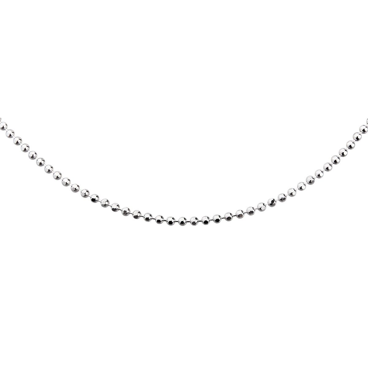Srebrny łańcuszek Kulki, sz. 1,8 mm, pr. 925