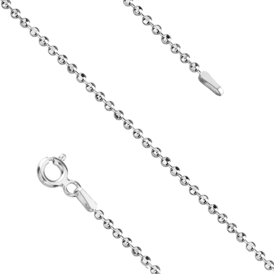Srebrny łańcuszek Kulki, sz. 1,8 mm, pr. 925