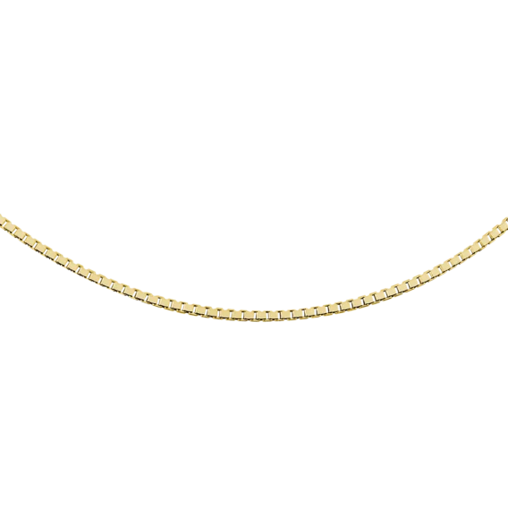 Łańcuszek srebrny pozłacany Kostka, sz. 1,0 mm, pr. 925