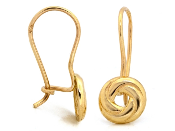 Kolczyki złote Spirale, pr. 585