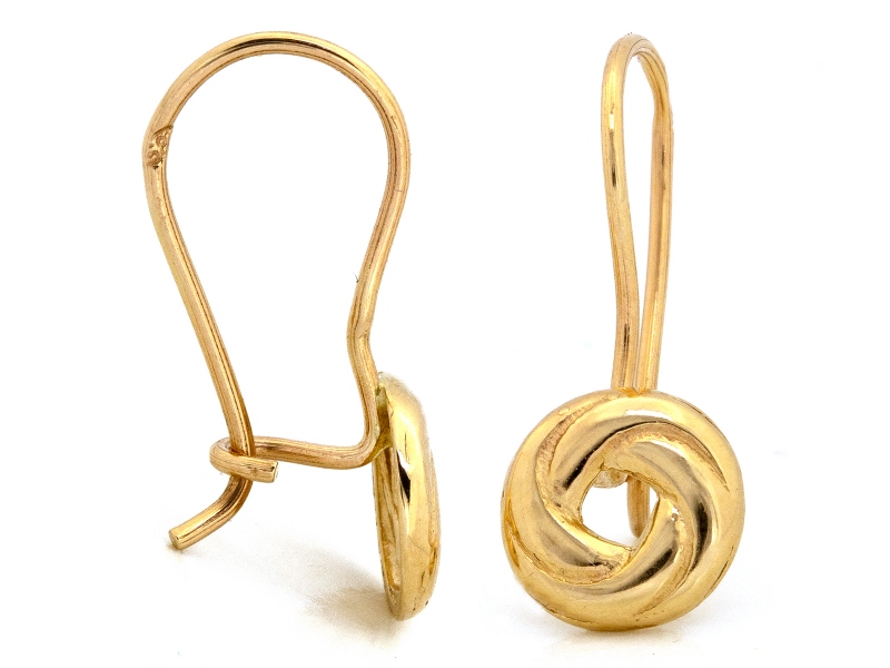 Kolczyki złote Spirale, pr. 585