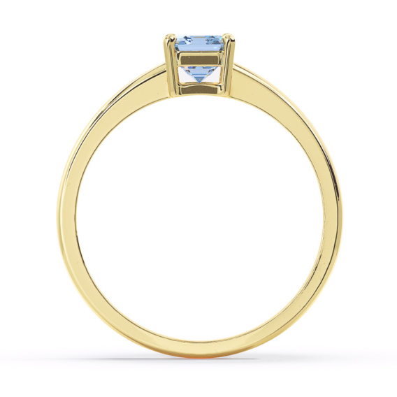 Pierścionek złoty Topaz Swiss Blue, pr. 585