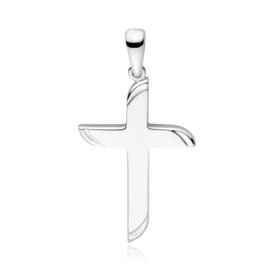 Srebrny krzyżyk, gładki, pr. 925