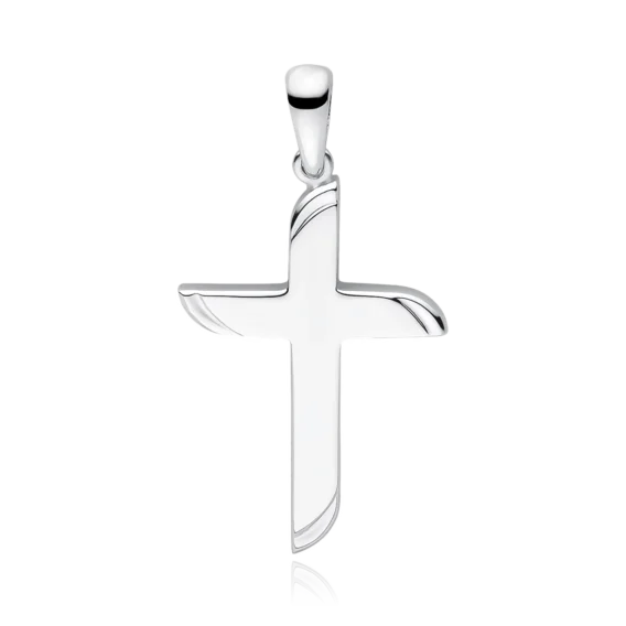 Srebrny krzyżyk, gładki, pr. 925