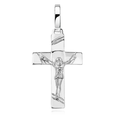 Krzyżyk srebrny z Jezusem, pr. 925