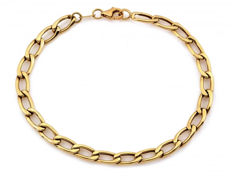 Bransoletka złota Łańcuch, pusta, pr. 585