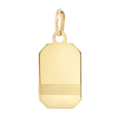 Zawieszka złota Blaszka, pr. 585
