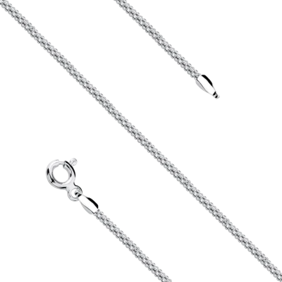 Bransoletka srebrna Popcorn (sz. 1,2 mm), pr. 925