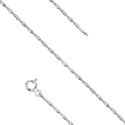 Bransoletka srebrna Singapur (sz. 1,2 mm), pr. 925