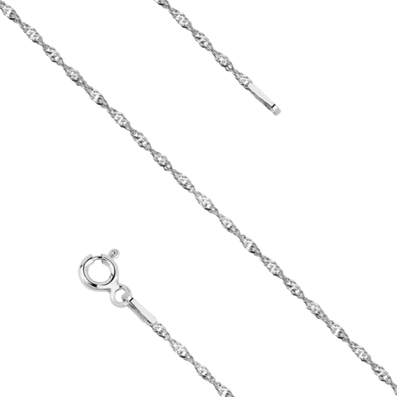 Bransoletka srebrna Singapur (sz. 1,2 mm), pr. 925