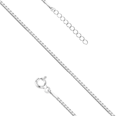 Bransoletka srebrna Kostka (sz. 1 mm), pr. 925