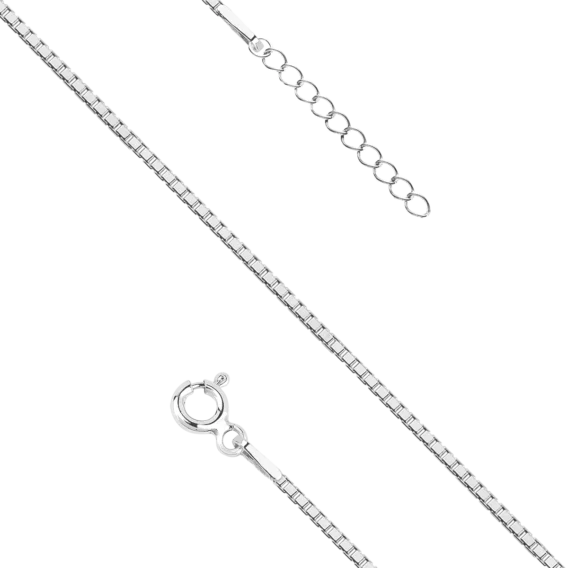 Bransoletka srebrna Kostka (sz. 1 mm), pr. 925