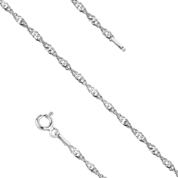 Bransoletka srebrna Singapur (sz. 1,8 mm), pr. 925