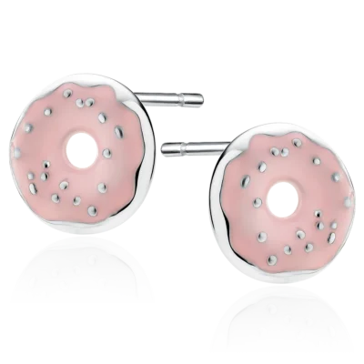 Kolczyki srebrne Donut, pr. 925