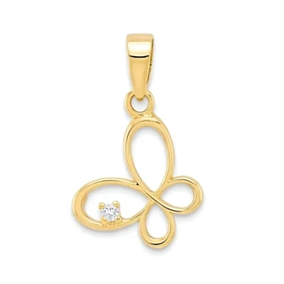 Zawieszka złota Motyl, pr. 585