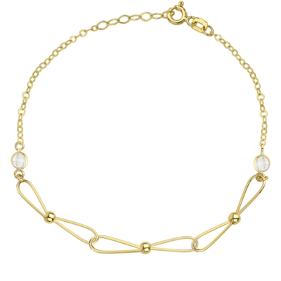 Bransoletka złota Ozdobna, pr. 585