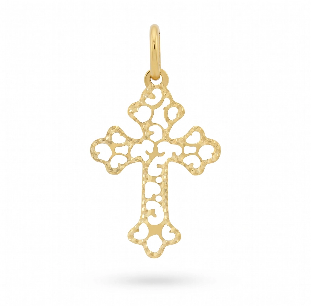 Krzyżyk złoty Ażur, pr. 585