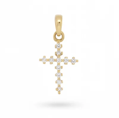 Krzyżyk złoty Cyrkonie, pr. 585