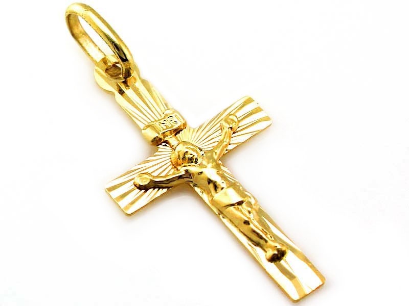 Krzyżyk złoty z Jezusem, pr. 585