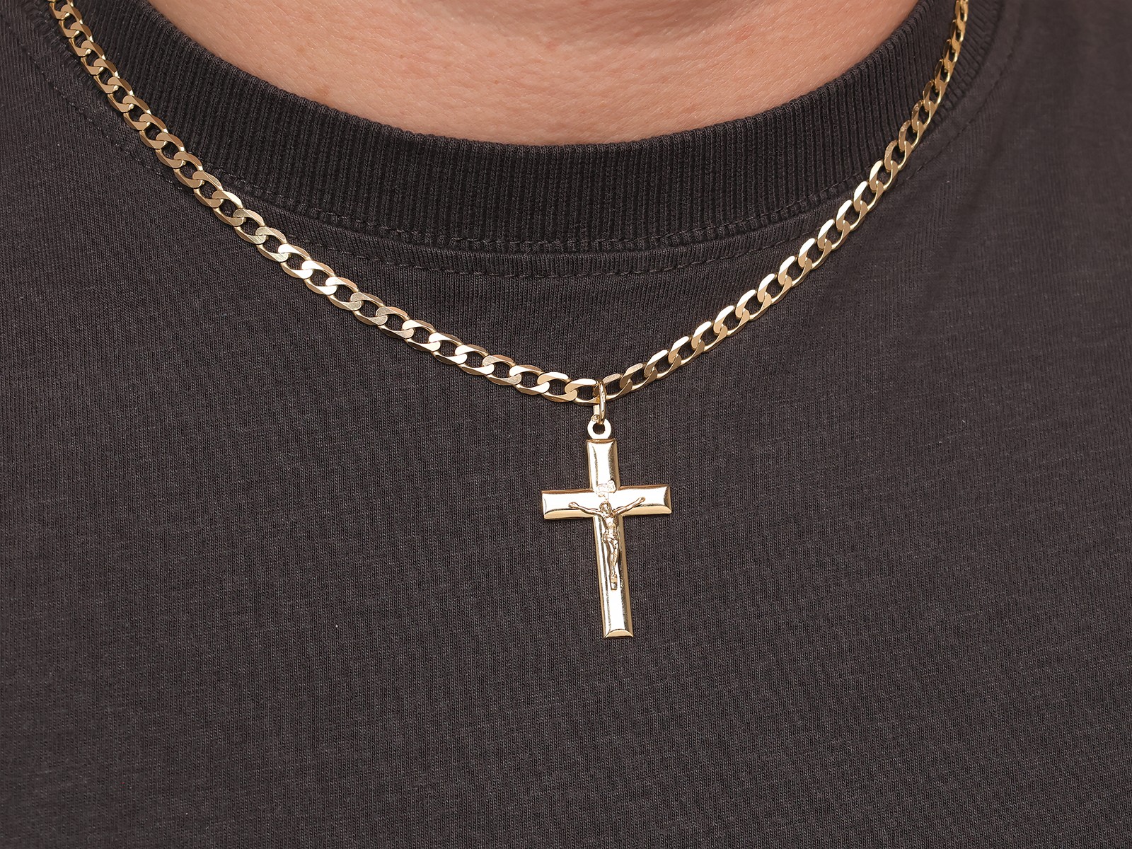 Krzyżyk złoty z Jezusem, pr. 585