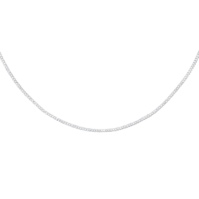Łańcuszek srebrny Pancerka (sz. 1,6 mm), rodowany, pr. 925