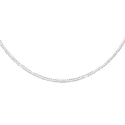 Łańcuszek srebrny Pancerka (sz. 2,4 mm), rodowany, pr. 925