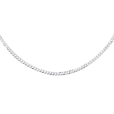 Łańcuszek srebrny Pancerka (sz. 3,4 mm), rodowany, pr. 925